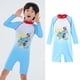 thumbnail image 3 of Traje de baño de una pieza con cremallera para niños y niñas de Disney Mickey Minnie Lotso, protección solar, entrenamiento de natación para niños, ropa deportiva de secado rápido, 3 of 5