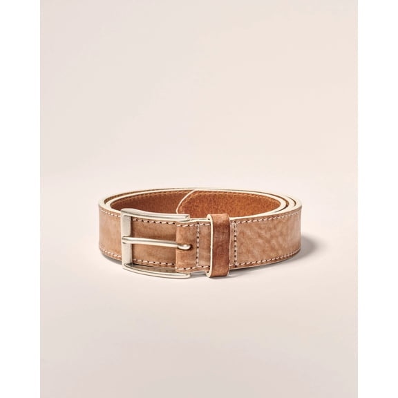 johnnie-O Painted Edge Leather Belt Tan Size 32
