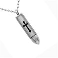 thumbnail image 2 of 1x colgante de urna de cenizas de cremación de balas de acero inoxidable Memorial Plata Sunnimix Collar con colgante de bala, 2 of 7