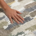 thumbnail image 3 of Addison Rugs Mayfield Premium Machine Washable Transitional Stripes Ivory Rectangle Rug, 3' x 5', 3 of 8