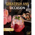 thumbnail image 4 of Plastic Stemless Wine Glasses Maaacute 40 Pack 350mL Gold Rim, 4 of 7