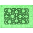 thumbnail image 1 of Ahgly Company Indoor Rectangle Oriental Emerald Green Traditional Area Rugs, 2' x 4', 1 of 4