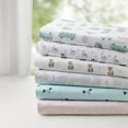thumbnail image 3 of Comfort Classics Novelty 4-Piece Aqua Dogs Print Sheet Set, Queen, 3 of 8