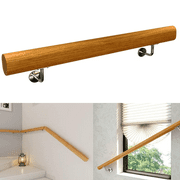 Uyoyous Staircase Handrail, 3.3ft Wood Handrail, Non-Slip Indoor Railing for Home Guardrail Corridor