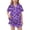 Purple, variant on JOANKDMI 2 Piece Girls Pajamas Set Halloween Pumpkin Bat Graphic Print Short Sleeve Button Down Sleepwear Breathable Soft Cotton Loungewear PJs for Toddler & Kids, 5Y-14Y