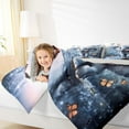 thumbnail image 4 of Castle Fairy Preppy Kids Kawaii Elephant Twin Comforter Sets,Butterflies Bedding Set, 4 of 8