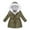 Army Green, variant on Babcutegg Jackets for Kid Girls Long Sleeve Soild Color Side Pockets Kids Clothes White