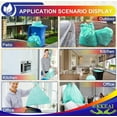 thumbnail image 4 of XIQIYY Large Garbage Bags 13 Gallon/49 Liter,0.98 Mil Thicken Tall Kitchen 50L Trash Bags for Lawn Kitchen,Home,Office,Green,60 Counts Light Green (Fits 10-15 Gallon Bins), 4 of 6