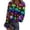 AH17_Multicolor, variant on IYYVV Halloween Shirts for Women 2026 Long Sleeve Crewneck Slim Fitted Basic Tees Funny Ghost Pumpkin Graphic Ribbed Shirt Dark Purple L