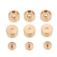thumbnail image 1 of 1 Set Trumpet Button Buckles Portable Press Covers Trumpet Accessories (Golden), 1 of 8