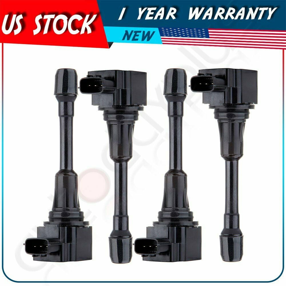 4PCS Ignition Coil For Nissan Altima Sentra Versa Rogue 2.5L 2.0L ...