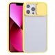 thumbnail image 1 of Funda de piel con cierre de succión simple para iPhone 13 Mini, color amarillo, 1 of 5