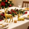 thumbnail image 2 of 2PCS Resin Christmas Reindeer Statues, Holiday Elk Sculptures, Standing and Sitting Decorative Figures Home Decor Accents for Living Room,Bedroom, Bathroom, Bookshelves, and Coffee Tables, 2 of 7