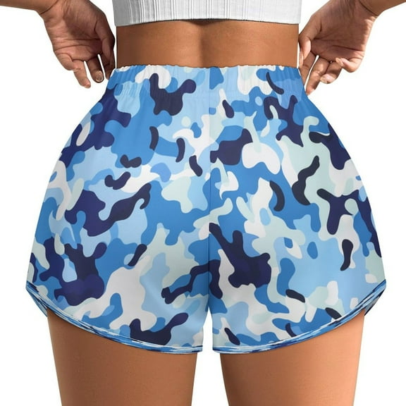 Women's Originals Shorts, Jersey Sports Shorts, Gym Shorts For Women, Acid Blue, XS, Plus Size Available