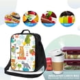 thumbnail image 4 of Lsque Travel Animals Lunch Bag Lunch Box for Women Men Reusable Insulated Lunch Tote Bag,Leakproof Thermal Cooler Sack Food Handbags Case High Capacity, 4 of 9