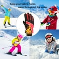 thumbnail image 4 of Coerni Outdoor Gloves Winter for 3 5 Years Snowboarding Boys Windproof Kids Warm Ski Snow Skating Suit Girls Kids Mittens, 4 of 6