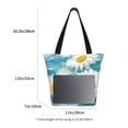 thumbnail image 4 of Ratiio Daisy Flowers Print Shoulder Bag for Women, Polyester Crossbody Purse Lightweight Handbag for Daily Travel and Casual Use, 4 of 6
