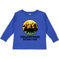thumbnail image 3 of Inktastic Yellowstone National Park with Bear Mountains and Trees Cricle Boys or Girls Long Sleeve Toddler T-Shirt, 3 of 5