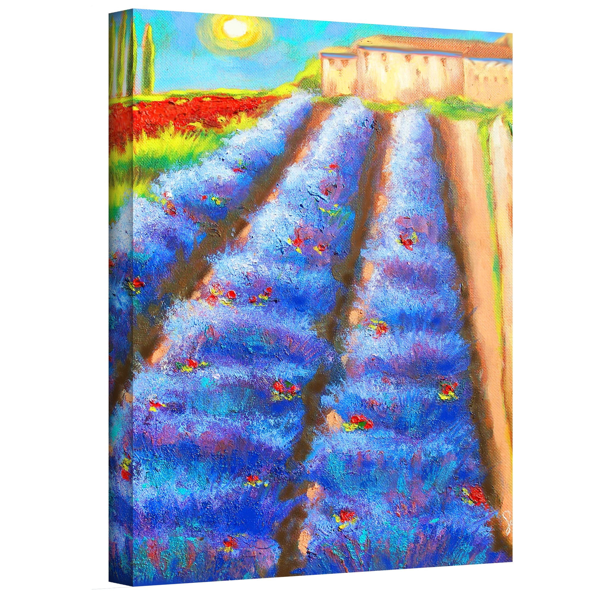 ArtWall Susi Franco "Provence Rows" Gallery-wrapped Canvas