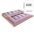 thumbnail image 3 of Loyerfyivos Super Soft Mattress, Portable Foldable Student Dormitory Sleeping pad, Camping mats of Various Sizes, Guest Sleeping Pads, Single and Double Mattresses (Purple,150x200cm), 3 of 9