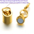 thumbnail image 4 of Screw Magnetic Clasps for Necklaces Safety Magnetic Locking Jewelry Clasp Converter - Gold, 4 of 5