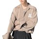 thumbnail image 3 of Camisa de manga larga para hombre con botones de color puro informal y transpirable para hombre Camisa con botones sueltos para fiesta diaria Caqui L, 3 of 8