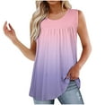 thumbnail image 2 of Tank Tops for Women 2071 Vacation, Summer Tops for Women 2025 Trendy Sexy Casual Summer Blouses for Women 2025 Trendy Work Out Shirts Gym Loose Cotton, 2 of 6