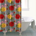 thumbnail image 4 of Pioneer Flower Floral Print Pattern Shower Curtain 72"x72", Bathroom Decorative Shower Curtain Set with 12 Hooks, Waterproof Washable, 4 of 6