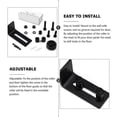thumbnail image 3 of Barn Door Stay Roller 2Pcs Black Metal Floor Guide for Barn Door Floor Scratch Protection, 3 of 3