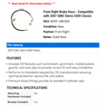 thumbnail image 2 of Front Right Brake Hose - Compatible with 2007 GMC Sierra 3500 Classic, 2 of 2