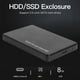 thumbnail image 1 of Caja de disco duro USB 3.0 de 2,5 pulgadas Caja externa HDD SSD de 6 Gbps (negro), 1 of 9