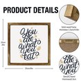 thumbnail image 2 of Eveokoki Kitchen Sign with Rustic Wood Frame 8x8 Inch, You are what eat , Kitchen Decor , Farmhouse Kitchen Decor , Kitchen Decorations Wall Sign , Dining Room Wall Decor Sign, 2 of 5