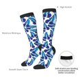 thumbnail image 4 of Naloa Blue Butterflies Thigh High Socks Extra Long Stretchy Sock Women Over Knee High Opaque Stocking Daily Wear, 4 of 6