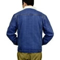 thumbnail image 2 of Victory Outfitters Men's Sherpa Lined Washed Denim Jacket - Med Blue - 3XLT, 2 of 4