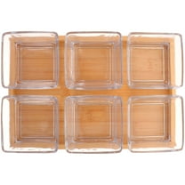 Minkissy Home Snacks Fruit Plate in Transparent Glass 1 Family