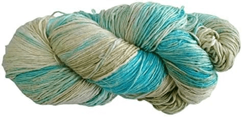 Knitsilk, 100% Recycled Silk Roving and Hand-Dyed Pure Mulberry Silk Yarn Perfect for Knitting, Crocheting, Weaving, and More 100 gm-225 Yards (Berlin) (Pack of 1)