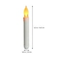 thumbnail image 2 of 12pcs LED Taper Candles Flameless Candle Lights Electric Candles Window Lights, 2 of 8