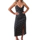 thumbnail image 1 of Vestido floral dividido con escote en V para uso diario en la cadera con bolso sexy a la moda de verano para mujer Fridja hj5797, 1 of 9