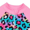 thumbnail image 7 of Ulitacool Girl One Piece Swimsuit Sleeveless Beach Suit Matching Hairband Upf 50+ Bathing Suit Zipper Beach Rashguard Swimwear Cute Basic Playsuit 8-9 Years Pink, 7 of 7