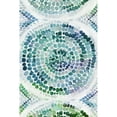 thumbnail image 3 of Watts, Eva 11x14 Black Modern Framed Museum Art Print Titled - Teal Medallion I, 3 of 5