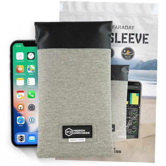 Funda impermeable para teléfono Faraday Mission Darkness Dry Shield