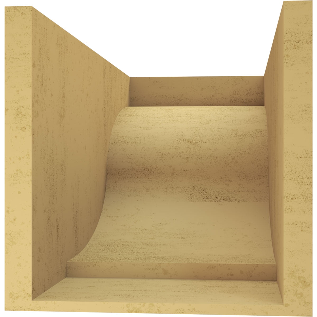 11"W x 22"D x 11"H Wide Van Buren Rough Cedar Woodgrain TimberThane Corbel, Primed Tan