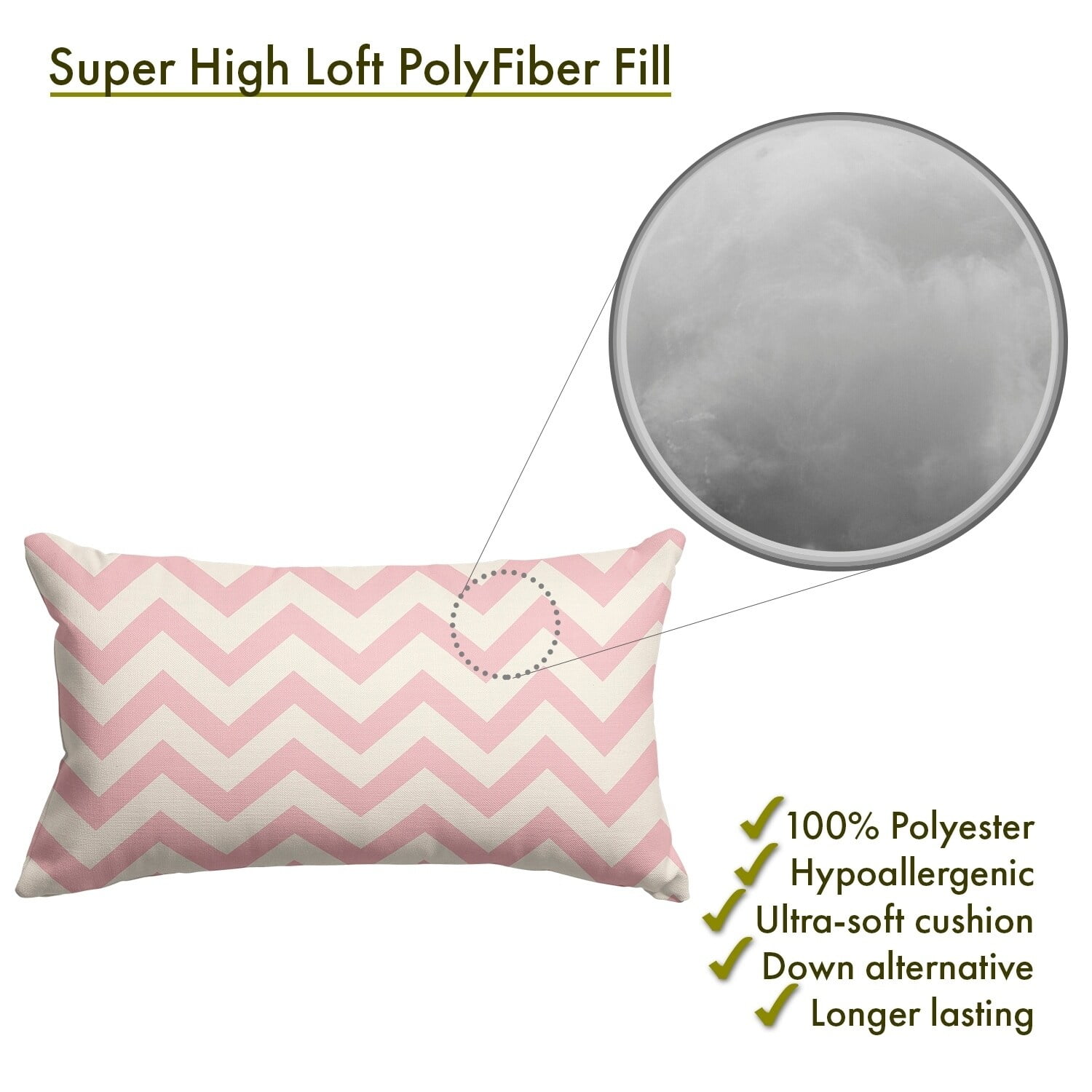 Majestic Home Goods Light Blue Chevron Small Pillow