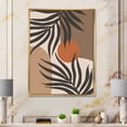 thumbnail image 2 of Designart 'Sun and Moon Shapes In Retro Terracotta Tones III' Modern Framed Canvas Wall Art Print, 2 of 5