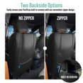 thumbnail image 3 of For Chrylsler Pacifica 2017-2025 FH Group Custom Fit Car Seat Covers [Front - w/ DVD NO Armrest 2021-2025] Gray/Black, 3 of 4
