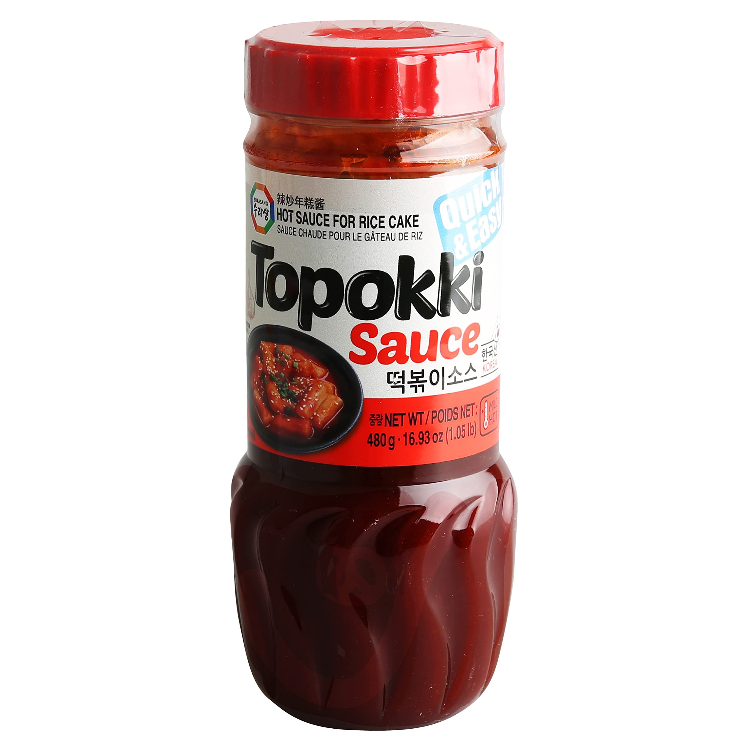 Surasang Tteokbokki Sauce for Mild Spicy Rice Cake Stir Fry, Korean