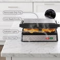 thumbnail image 5 of OVENTE Electric Indoor Panini Press Grill and Sandwich Maker with Non-Stick Coated Plates, Cool-Touch Handle and Removable Drip Tray, Opens 180 Degrees to Fit Any Type or Size of Food, GP0620BR, 5 of 8