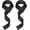 Black, variant on Lifting Straps, Weightlifting Straps, Deadlift Straps with Padded Neoprene for Power Lifting, Bodybuilding, Gym Workout, Strength & Fitness Workout, Resistance