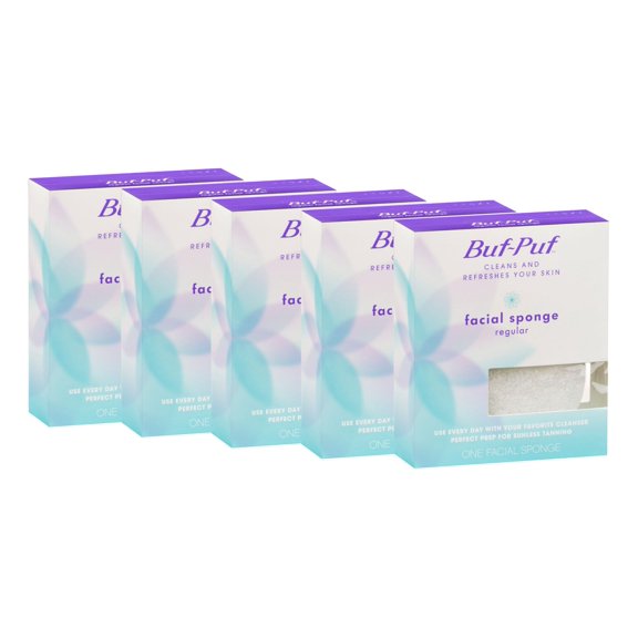 Esponja facial Buf-Puf desarrollada por dermatólogos, 5 unidades