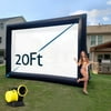 Household and commercial ultra-clearSmart homeInflatable Movie Screen 20ft Outdoor Inflatable Projector Screen Portable Huge Blow up Movie Screen Outdoor with UL Air Blower